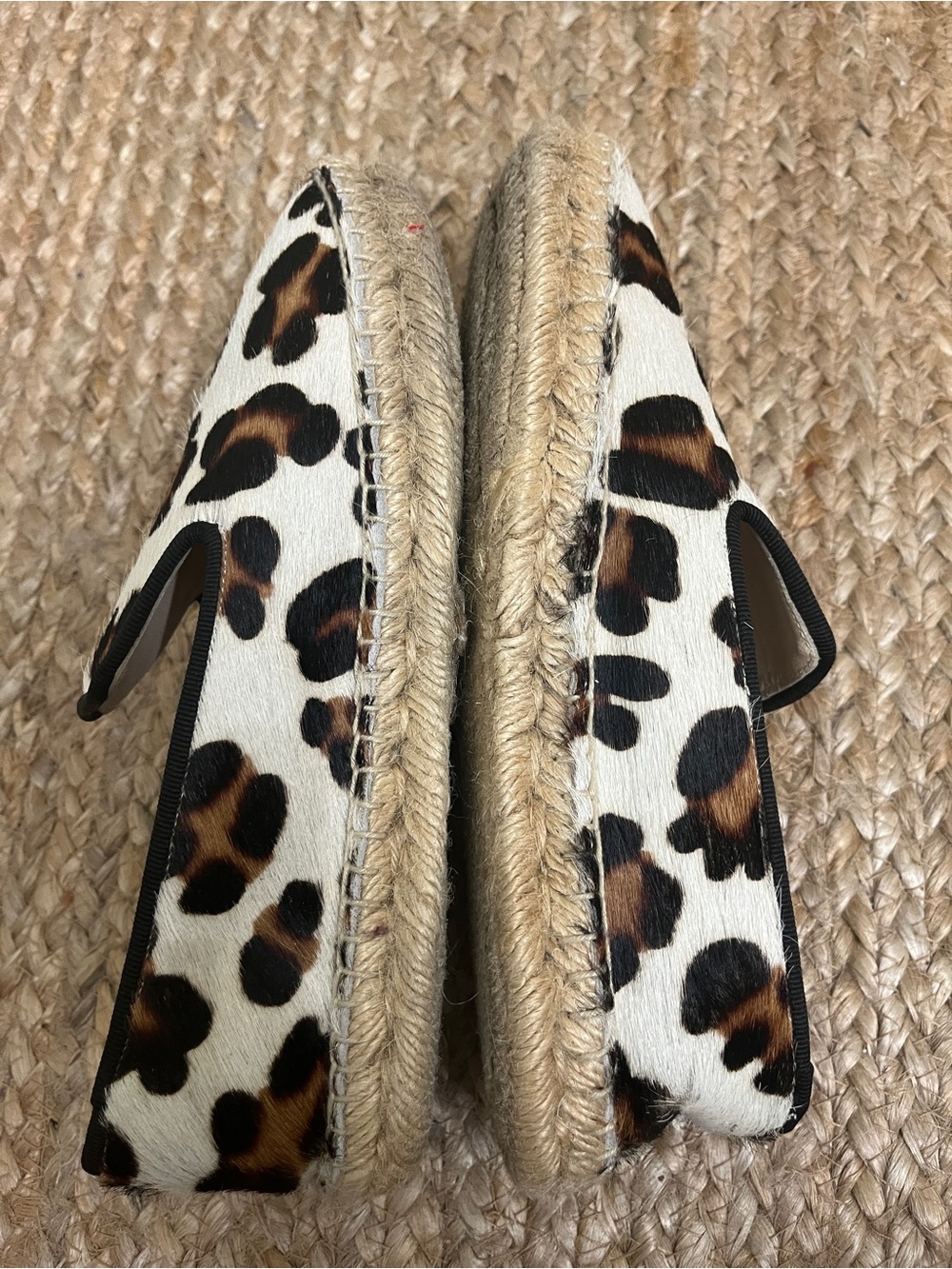 Elyse Walker Los Angeles White Leopard Calfhair Dee Espadrilles 37 - Picture 11 of 17
